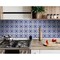 Homeroots 7 x 7 in. Blue & White Mosaic Peel & Stick Removable Tiles 399828 - alternate 2